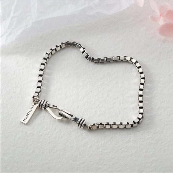 NEW 925 STERLING SILVER CHAIN BRACELET - Picture 5 of 9